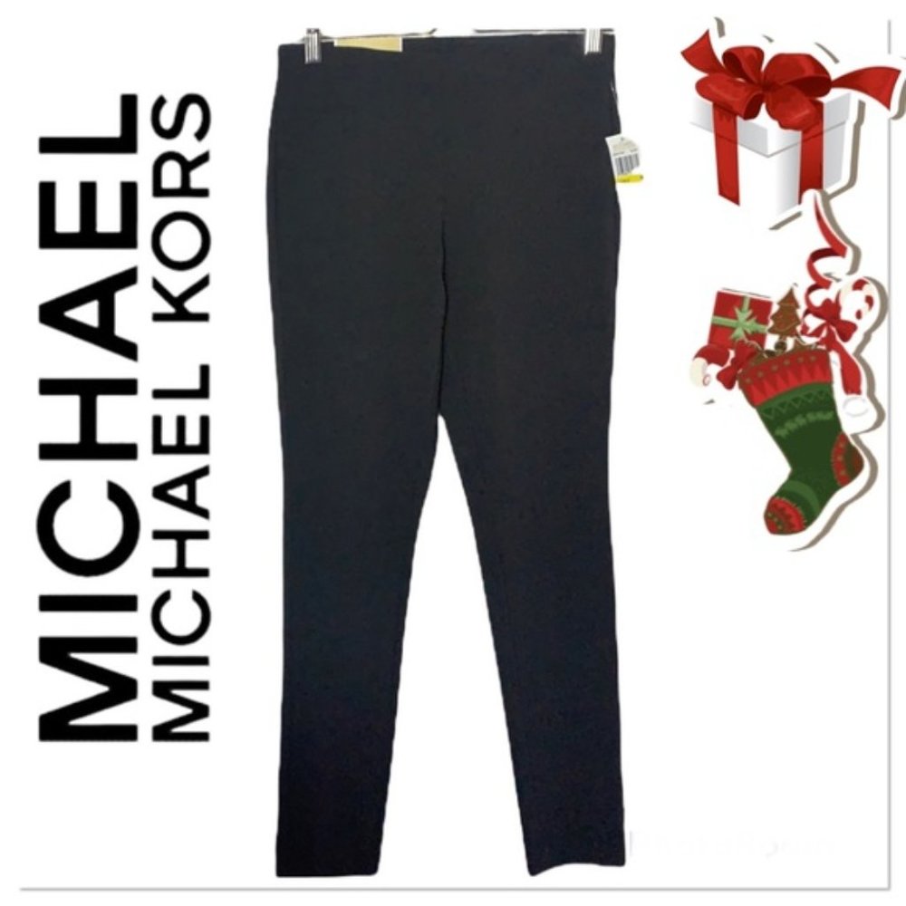Michael Michael Kors black skinny pull on pants size M
